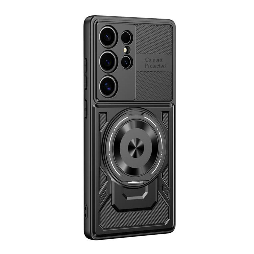 Funda para Samsung Galaxy S22 Ultra 5G S908, Techsuit, RuggedCam, Negra