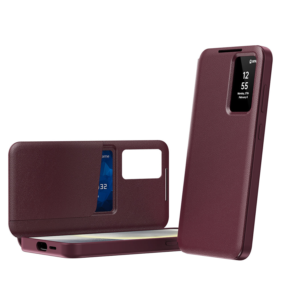 Funda para Samsung Galaxy S22 Ultra 5G S908, Techsuit, SmartView, Roja