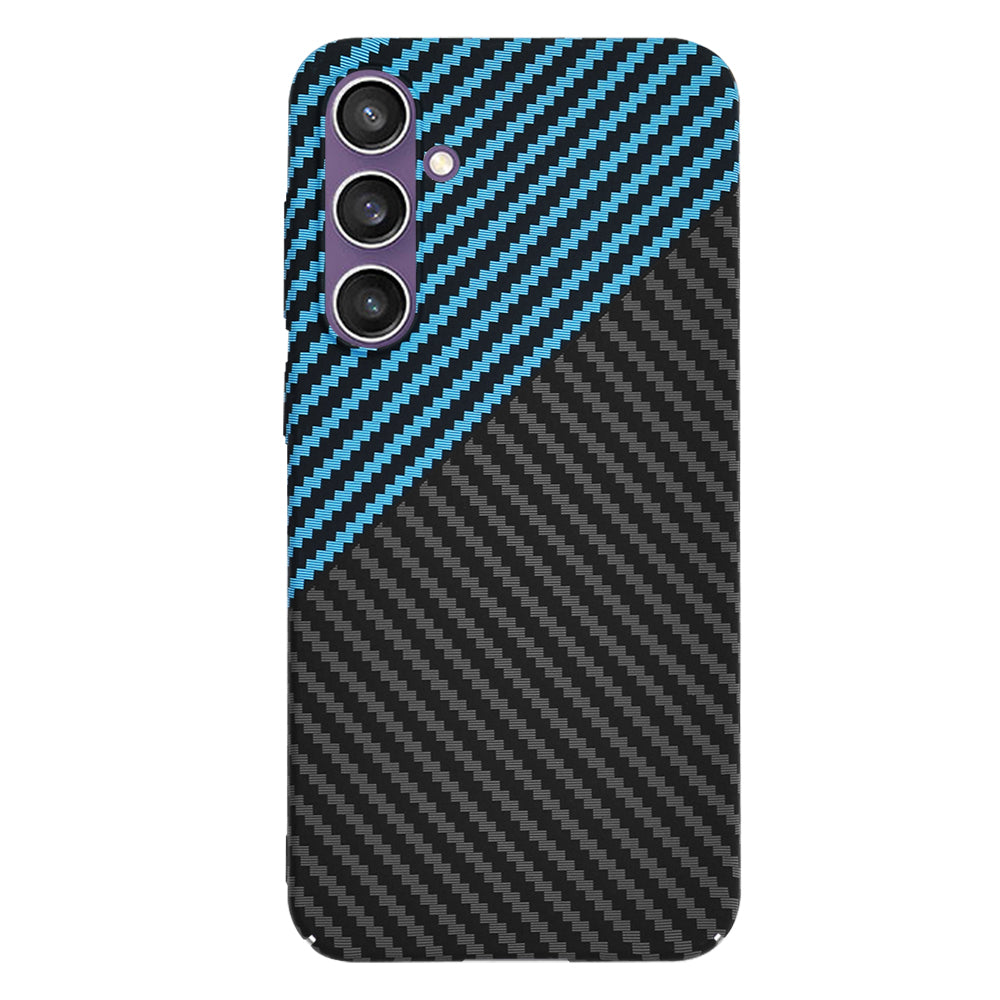 Funda para Samsung Galaxy S23 FE S711, Techsuit, Carbonite FiberShell, Negra Azul