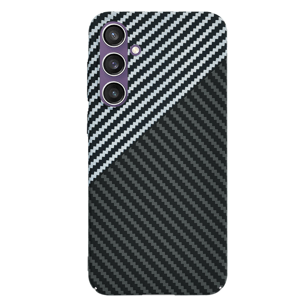 Funda para Samsung Galaxy S23 FE S711, Techsuit, Carbonite FiberShell, Negra Gris
