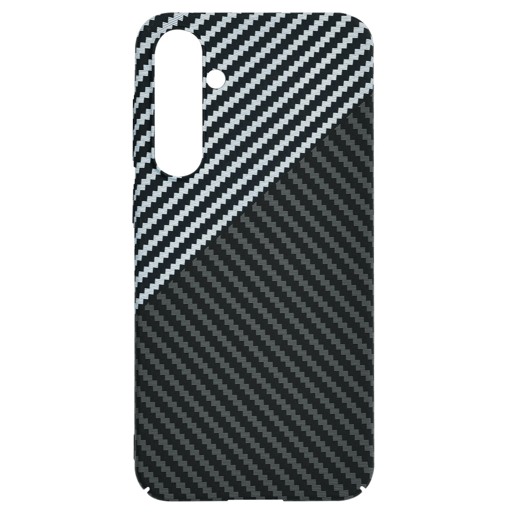 Funda para Samsung Galaxy S23 FE S711, Techsuit, Carbonite FiberShell, Negra Gris