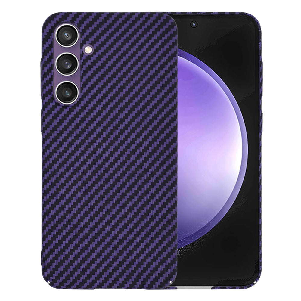 Funda para Samsung Galaxy S23 FE S711, Techsuit, Carbonite FiberShell, Morado
