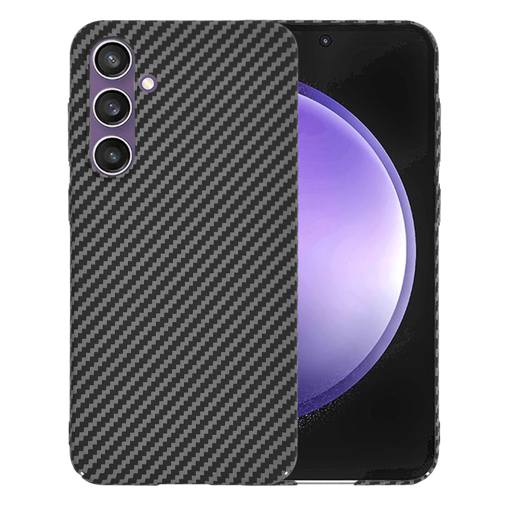 Funda para Samsung Galaxy S23 FE S711, Techsuit, Carbonite FiberShell, Negra
