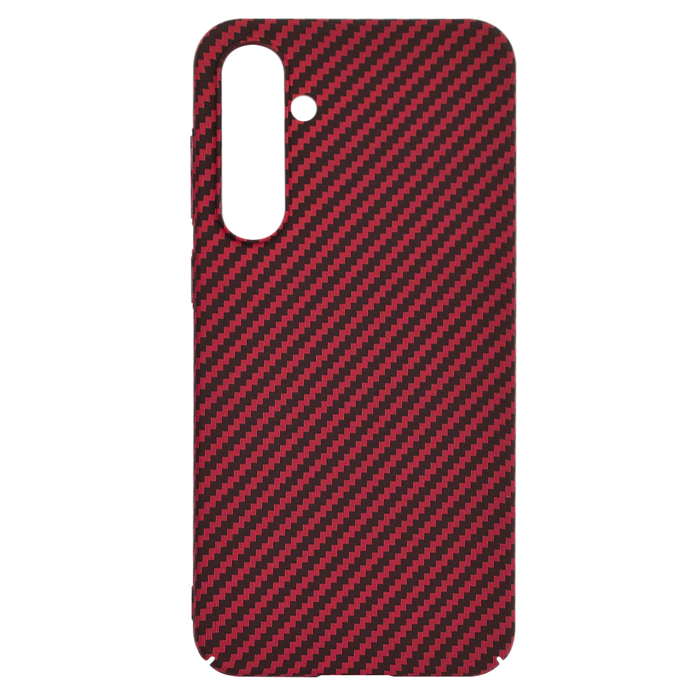 Funda para Samsung Galaxy S23 FE S711, Techsuit, Carbonite FiberShell, Roja