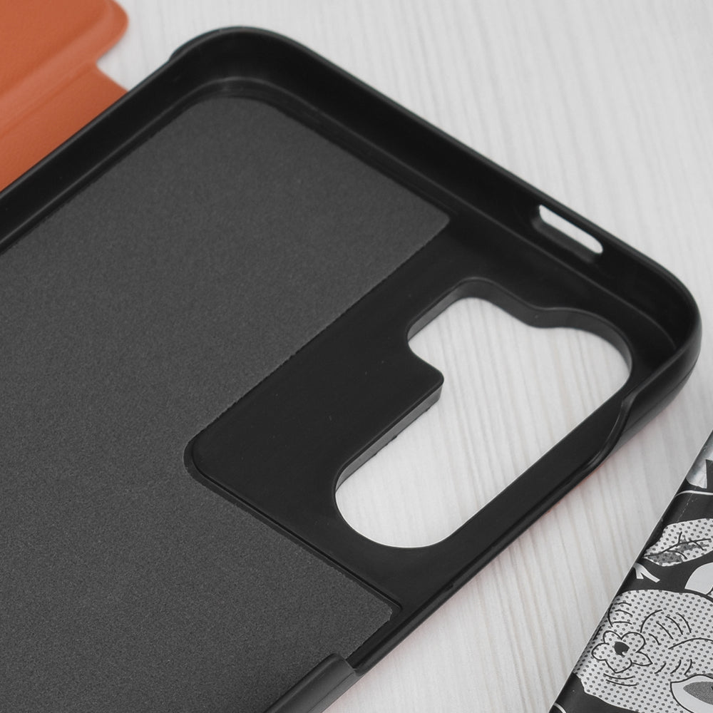 Funda para Samsung Galaxy S23 FE S711, Techsuit, eFold, Naranja