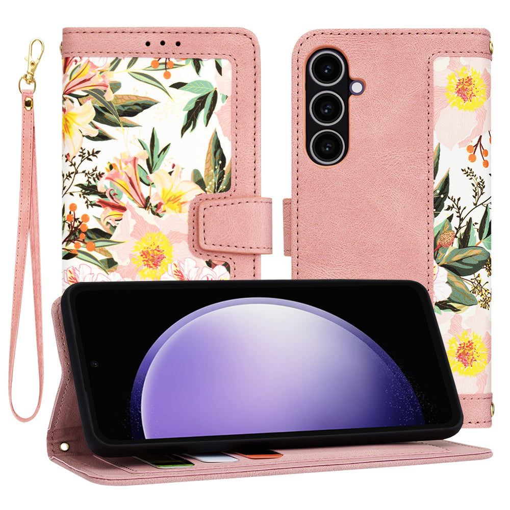 Funda para Samsung Galaxy S23 FE S711, Techsuit, FlipCraft, Rosa