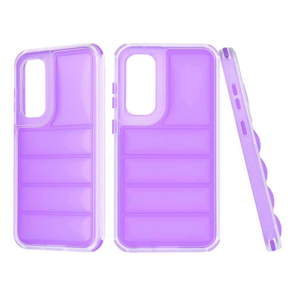 Funda para Samsung Galaxy S23 FE S711, Techsuit, Wave Shield, Morado