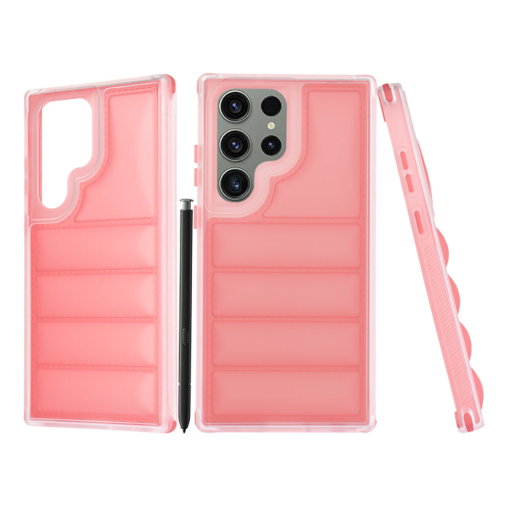 Funda para Samsung Galaxy S23 FE S711, Techsuit, Wave Shield, Roja