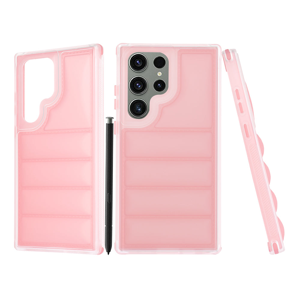 Funda para Samsung Galaxy S23 FE S711, Techsuit, Wave Shield, Rosa