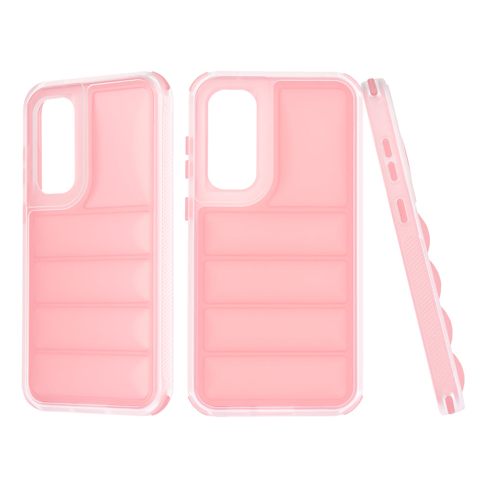 Funda para Samsung Galaxy S23 FE S711, Techsuit, Wave Shield, Rosa