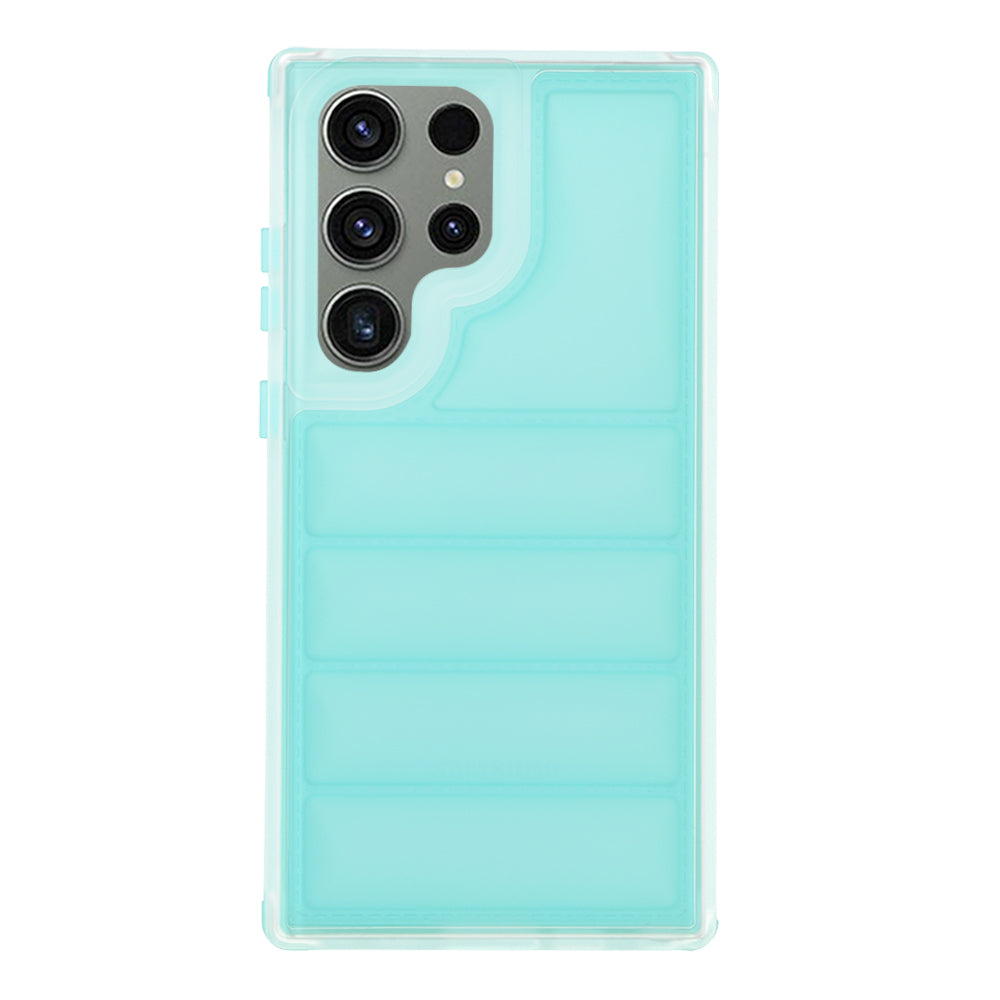 Funda para Samsung Galaxy S23 FE S711, Techsuit, Wave Shield, Turquesa