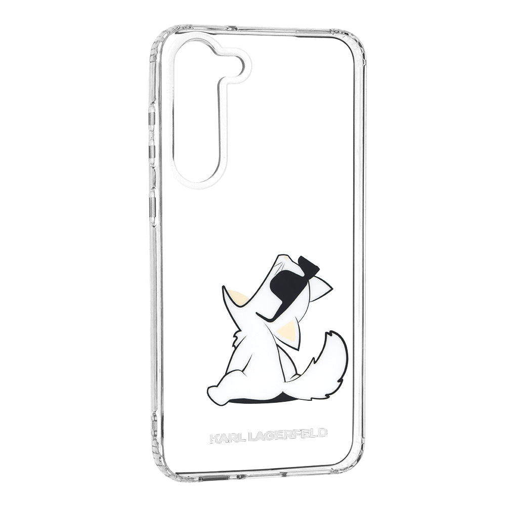 Funda para Samsung Galaxy S23+ S916, Karl Lagerfeld, Choupette Eat, Transparente