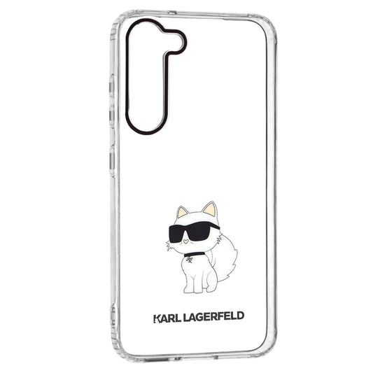 Funda para Samsung Galaxy S23+ S916, Karl Lagerfeld, Ikonik Choupette, Transparente