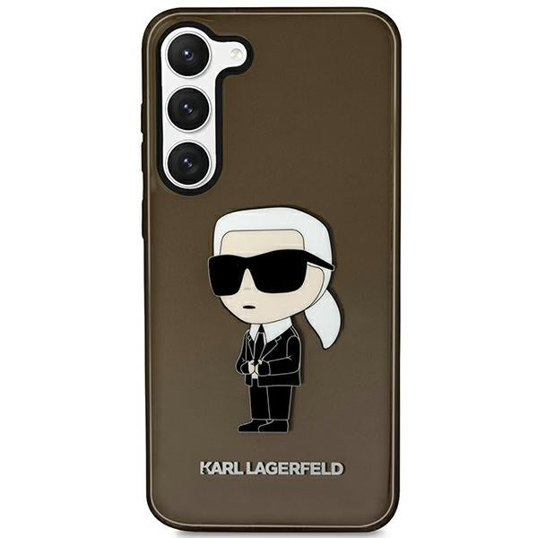 Funda para Samsung Galaxy S23+ S916, Karl Lagerfeld, Ikonik Karl, Negra