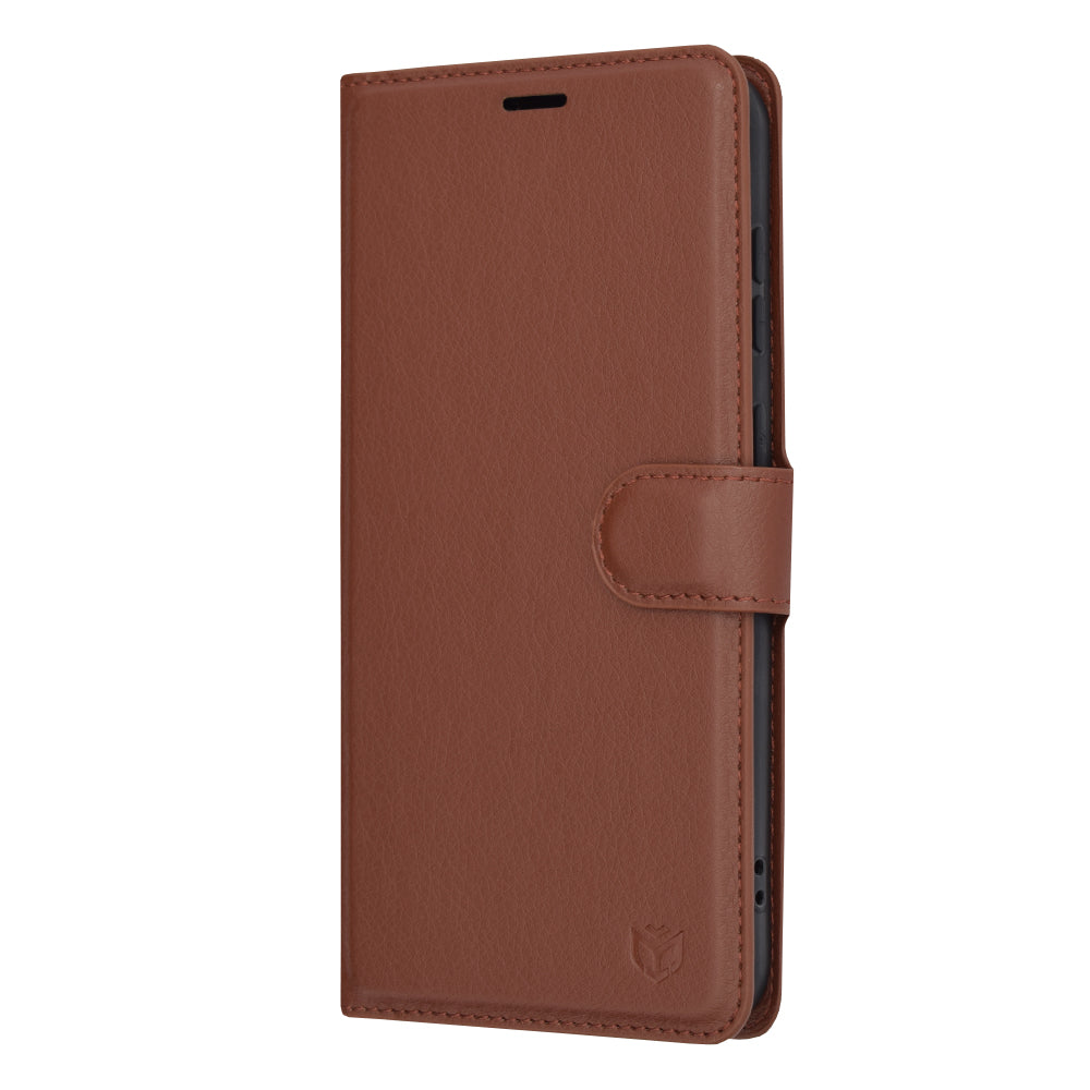 Funda para Samsung Galaxy S23+ S916, Techsuit, Leather Folio, Marrón