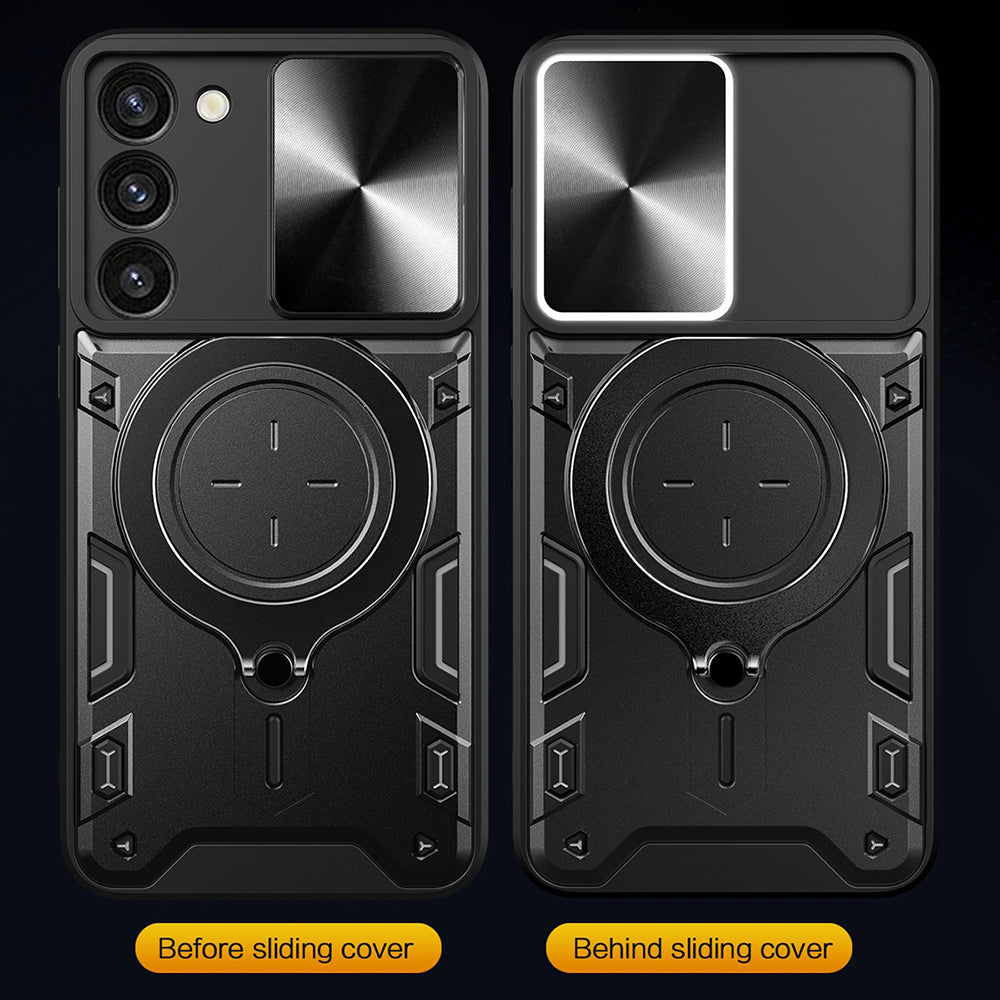 Funda para Samsung Galaxy S23 S911, Techsuit, CamGuard Pro, Negra