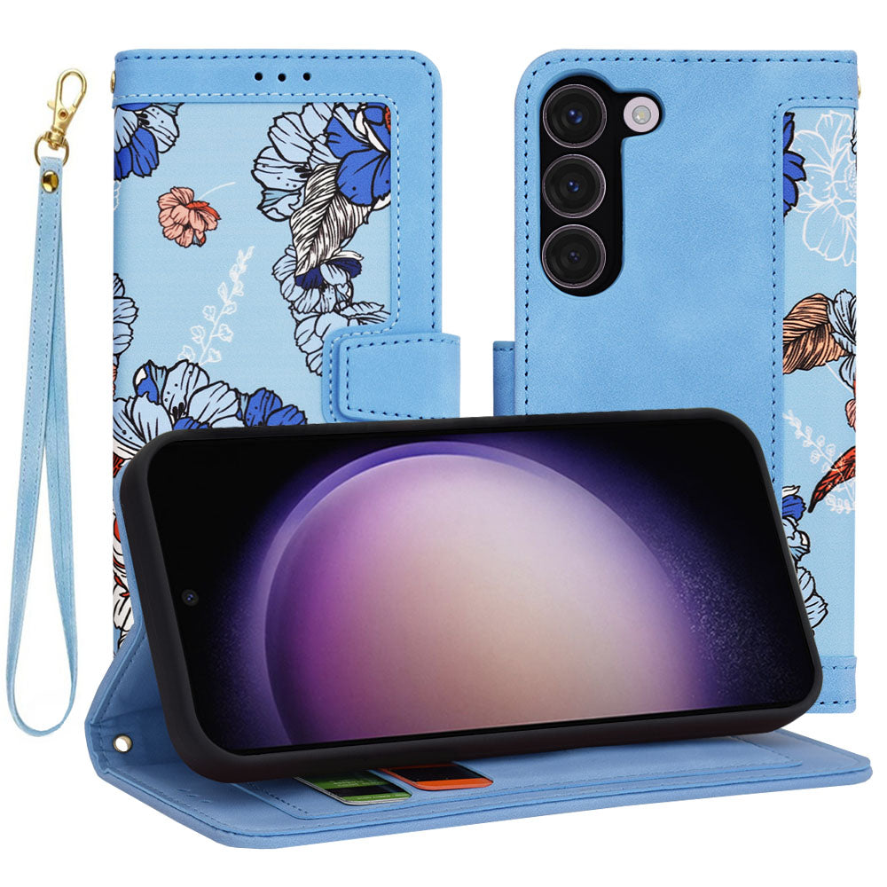 Funda para Samsung Galaxy S23 S911, Techsuit, FlipCraft, Azul