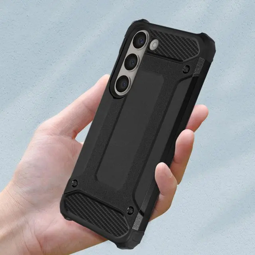 Funda para Samsung Galaxy S23 S911, Techsuit, Hybrid Armor, Negra