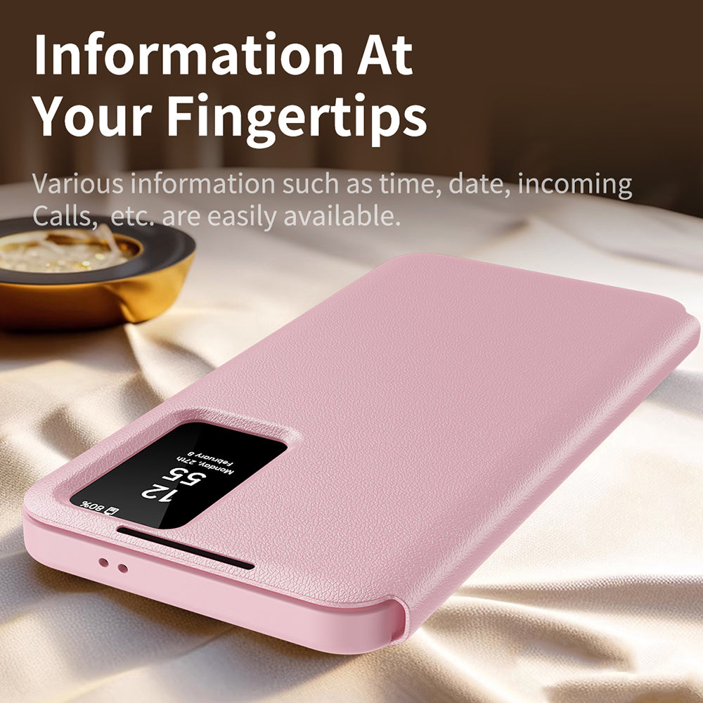 Funda para Samsung Galaxy S23 S911, Techsuit, SmartView, Rosa
