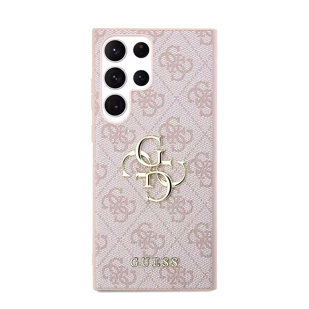 Funda para Samsung Galaxy S23 Ultra S918, Guess, 4G Big Logo, Rosa.
