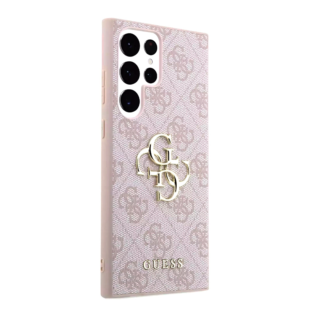 Funda para Samsung Galaxy S23 Ultra S918, Guess, 4G Big Logo, Rosa.