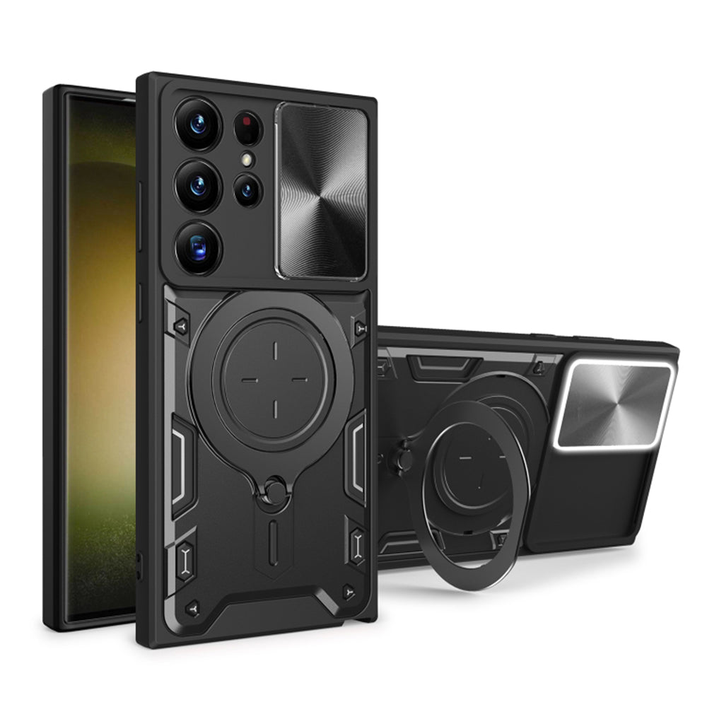 Funda para Samsung Galaxy S23 Ultra S918, Techsuit, CamGuard Pro, Negra