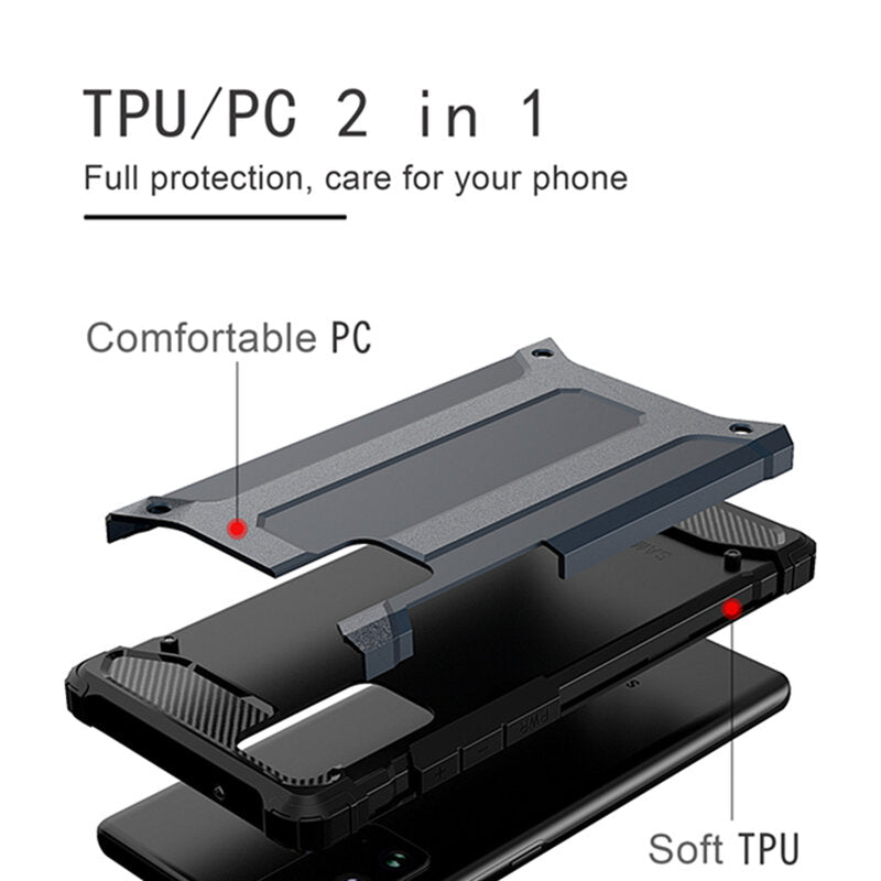 Funda para Samsung Galaxy S23 Ultra S918, Techsuit, Hybrid Armor, Negra