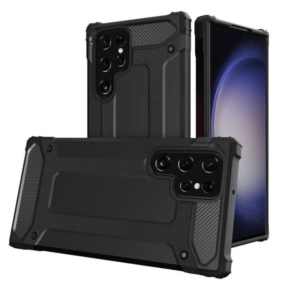 Funda para Samsung Galaxy S23 Ultra S918, Techsuit, Hybrid Armor, Negra