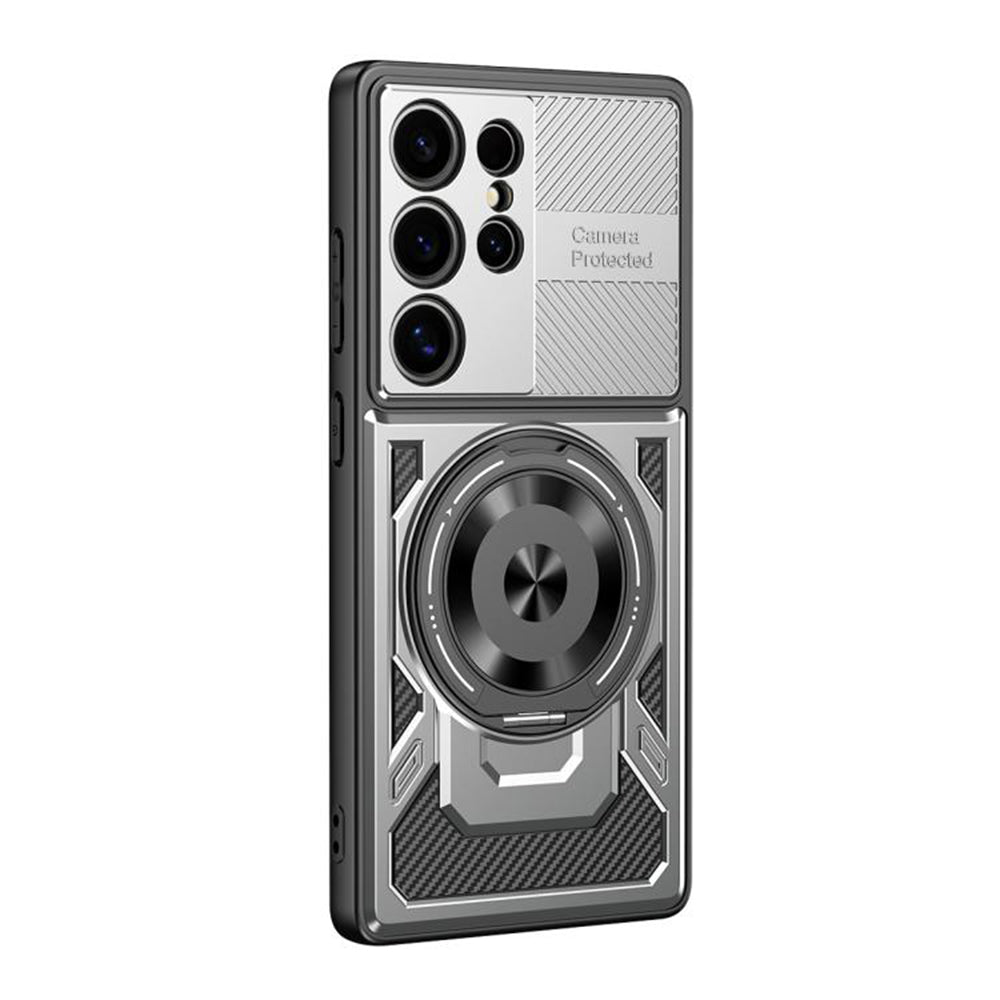 Funda para Samsung Galaxy S23 Ultra S918, Techsuit, RuggedCam, Gris