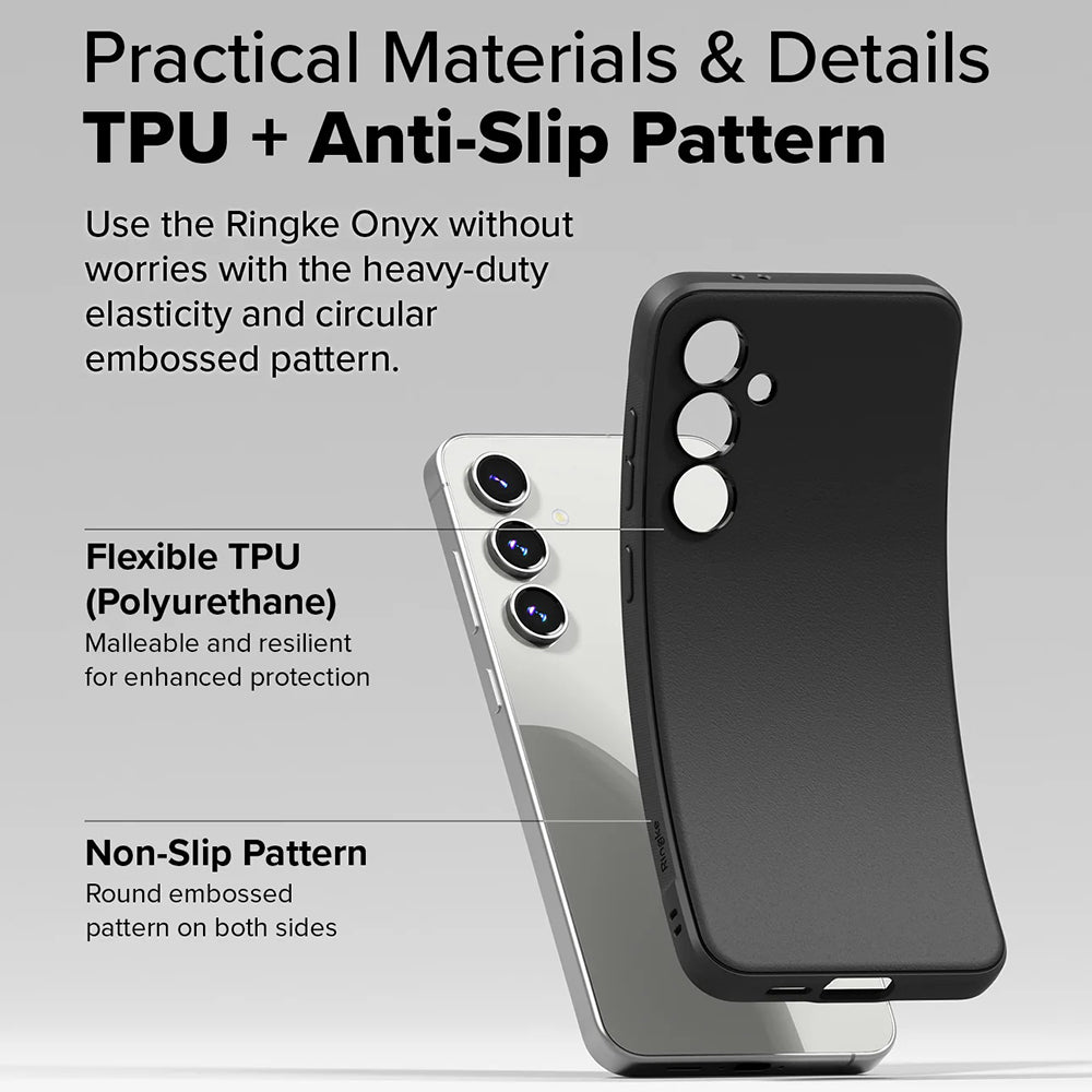 Funda para Samsung Galaxy S24 FE S721, Ringke, Onyx, Negra