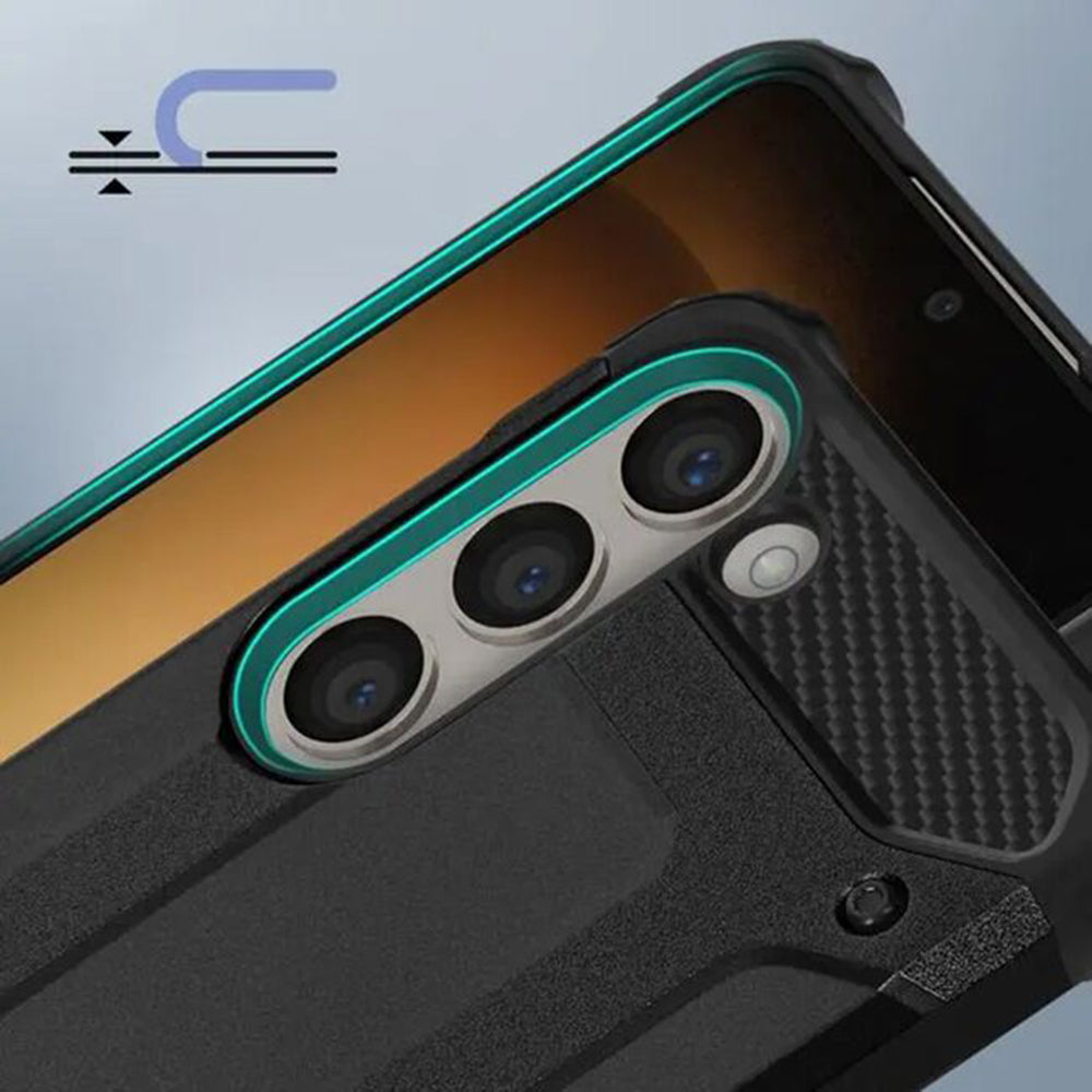 Funda para Samsung Galaxy S24 FE S721, Techsuit, Hybrid Armor, Negra