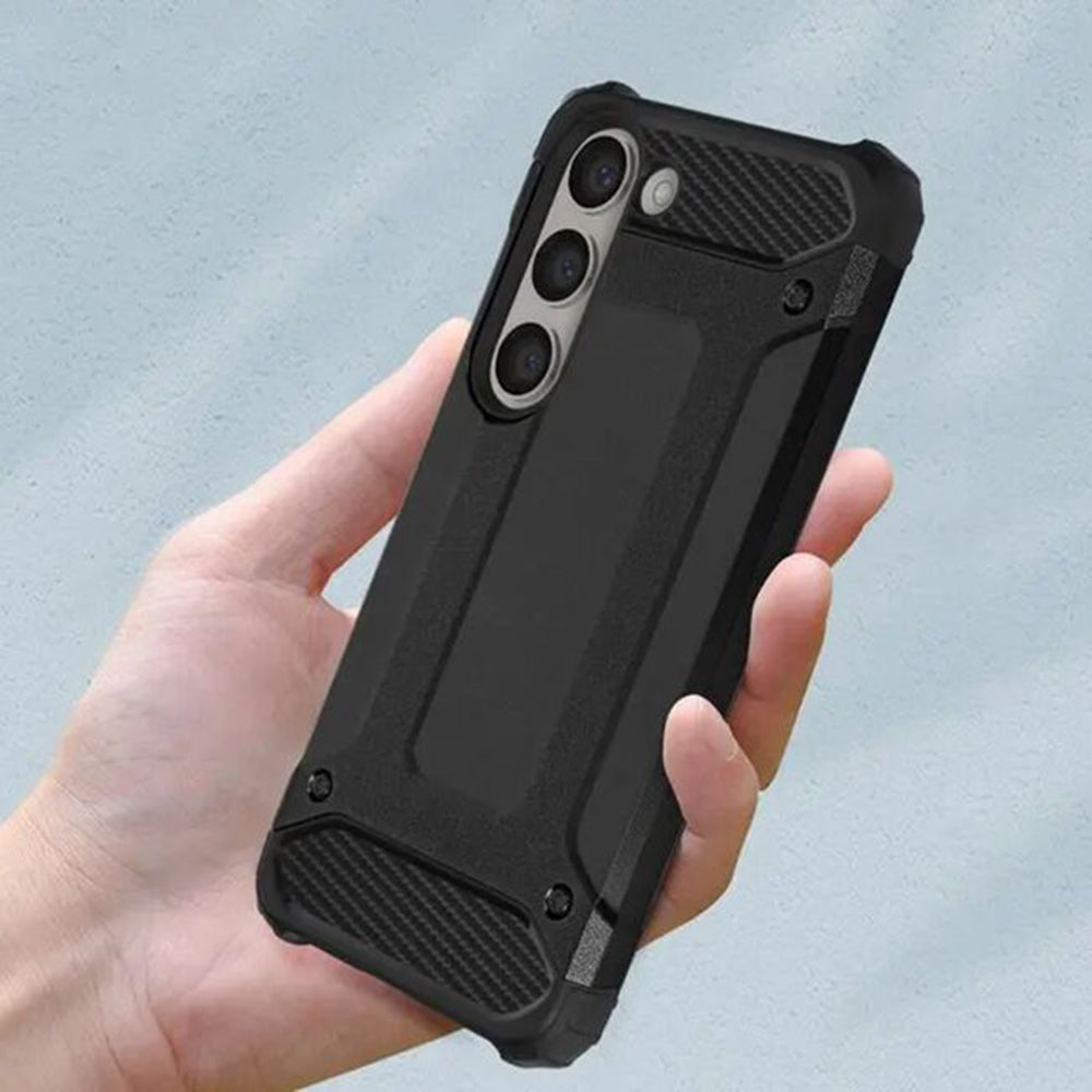 Funda para Samsung Galaxy S24 FE S721, Techsuit, Hybrid Armor, Negra