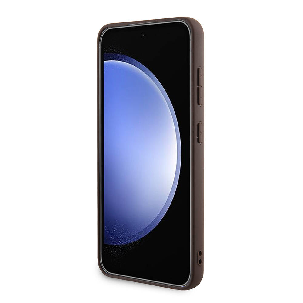 Funda para Samsung Galaxy S24+ S926, Guess, 4G Triangle Logo, Blanca
