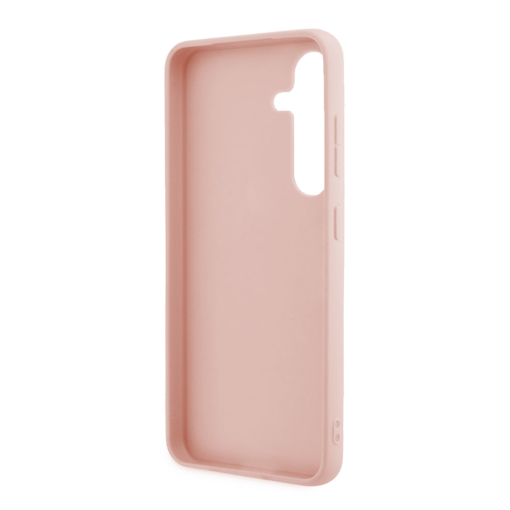 Funda para Samsung Galaxy S24+ S926, Guess, Glitter Script, Rosa