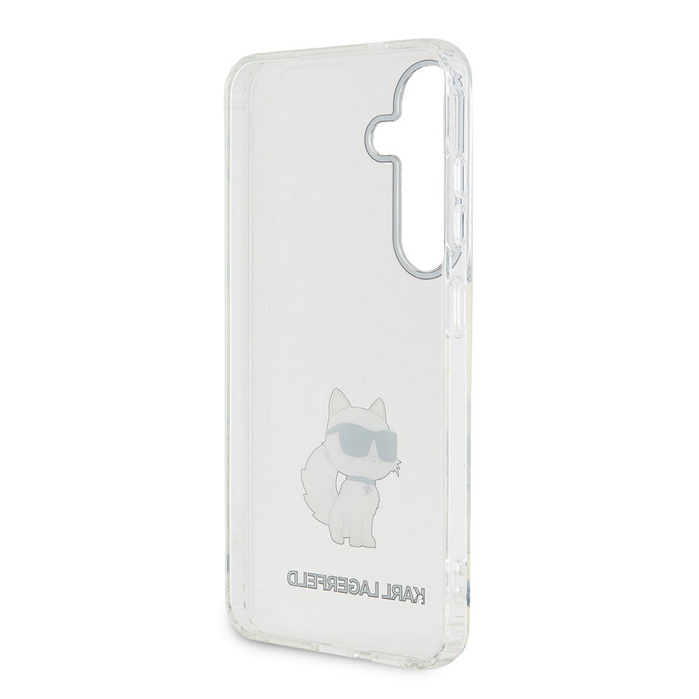 Funda para Samsung Galaxy S24+ S926, Karl Lagerfeld, IML Luxury Choupette, Transparente