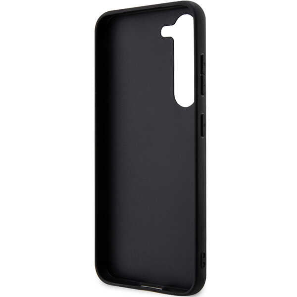 Funda para Samsung Galaxy S24+ S926, Karl Lagerfeld, Saffiano Monogram Metal Logo, Negra