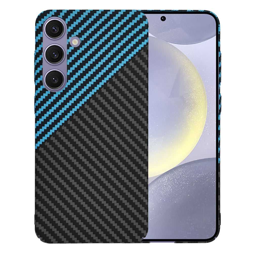 Funda para Samsung Galaxy S24+ S926, Techsuit, Carbonite FiberShell, Negra Bleu