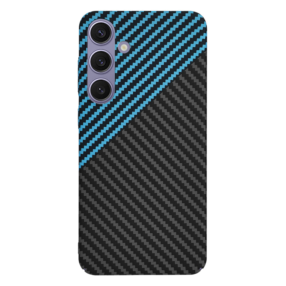 Funda para Samsung Galaxy S24+ S926, Techsuit, Carbonite FiberShell, Negra Bleu
