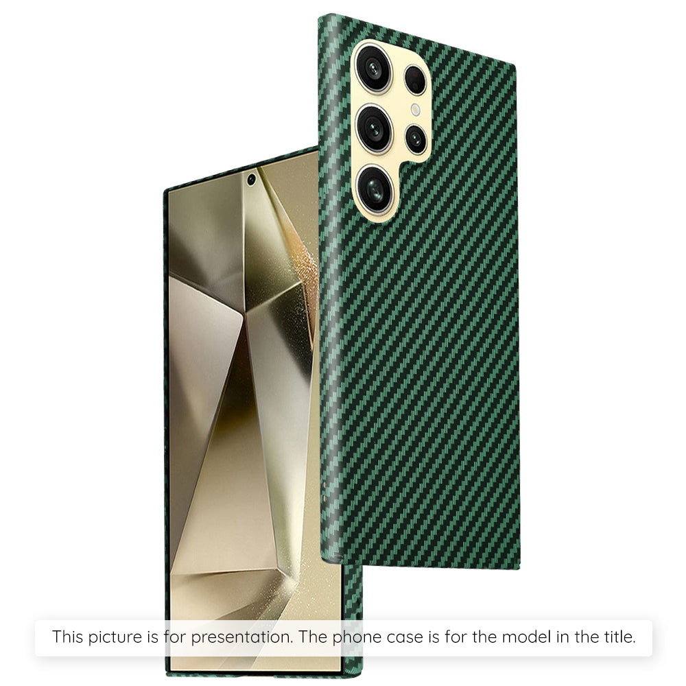 Funda para Samsung Galaxy S24+ S926, Techsuit, Carbonite FiberShell, Verde