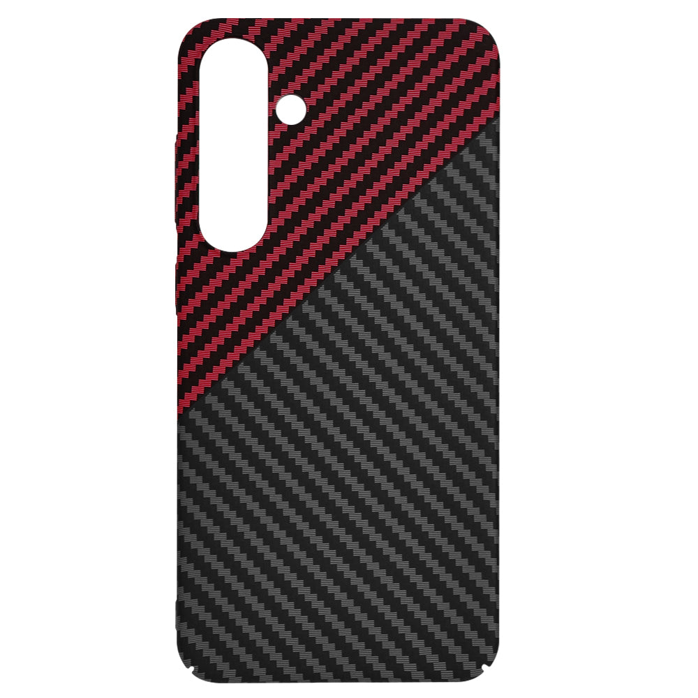 Funda para Samsung Galaxy S24+ S926, Techsuit, Carbonite FiberShell, Negra Roja