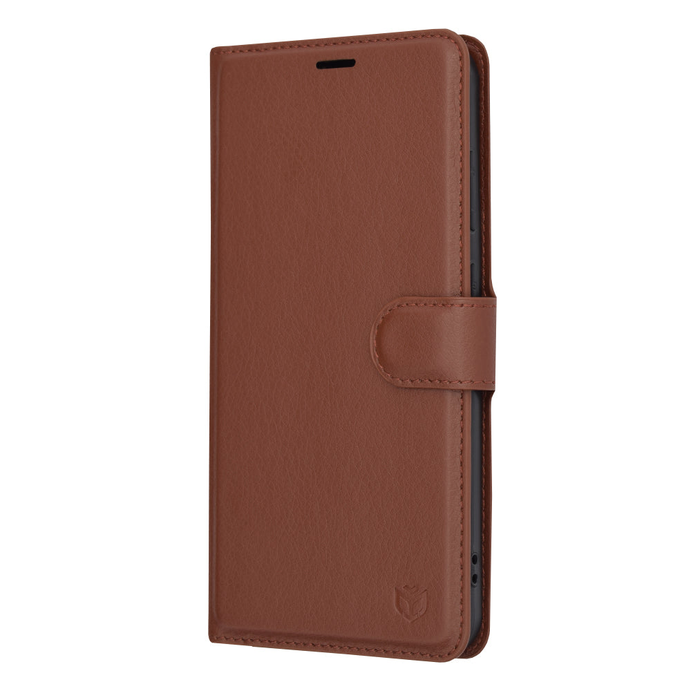 Funda para Samsung Galaxy S24+ S926, Techsuit, Leather Folio, Marrón