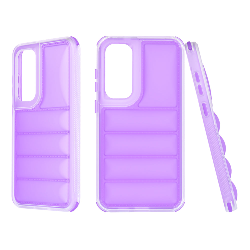Funda para Samsung Galaxy S24+ S926, Techsuit, Wave Shield, Morado