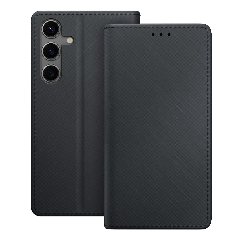 Funda para Samsung Galaxy S24 S921, 3MK, Cartera, Negra
