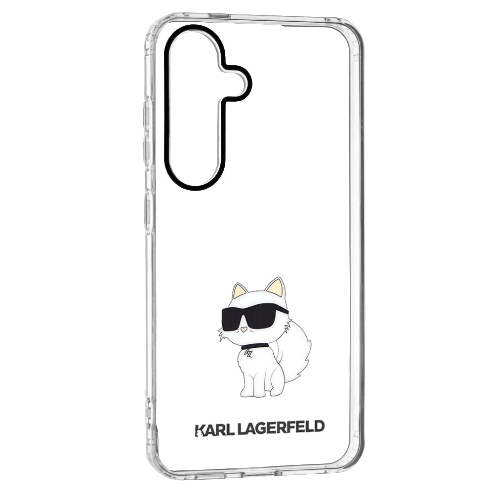 Funda para Samsung Galaxy S24 S921, Karl Lagerfeld, IML Luxury Choupette, Transparente