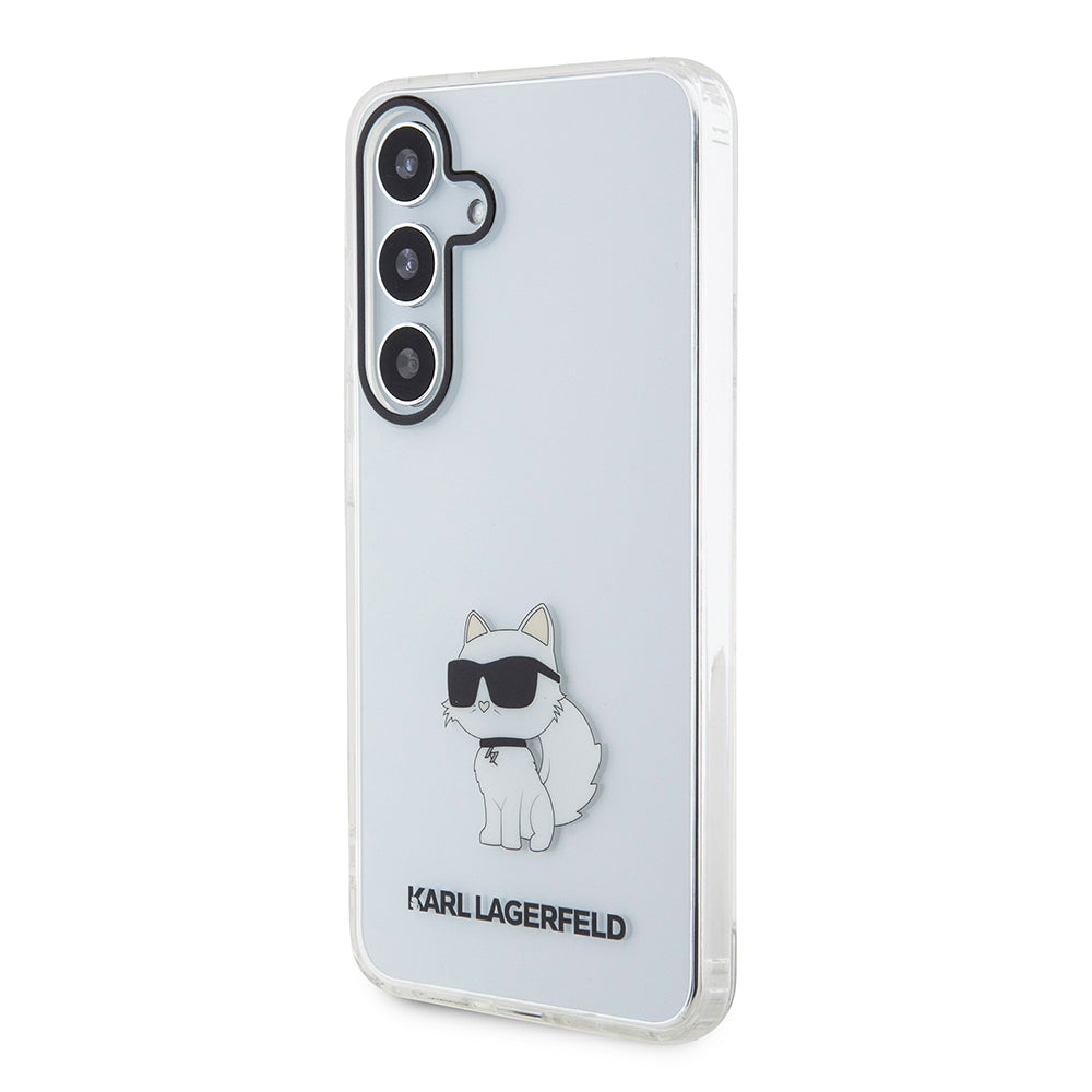 Funda para Samsung Galaxy S24 S921, Karl Lagerfeld, IML Luxury Choupette, Transparente
