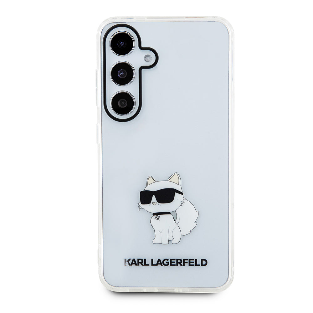 Funda para Samsung Galaxy S24 S921, Karl Lagerfeld, IML Luxury Choupette, Transparente