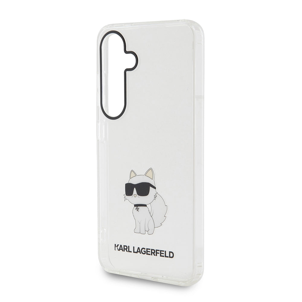 Funda para Samsung Galaxy S24 S921, Karl Lagerfeld, IML Luxury Choupette, Transparente