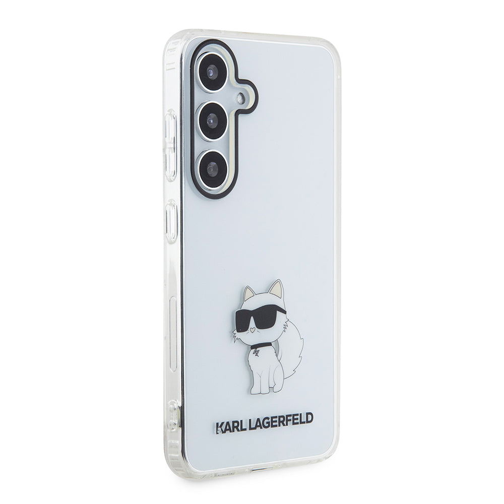 Funda para Samsung Galaxy S24 S921, Karl Lagerfeld, IML Luxury Choupette, Transparente