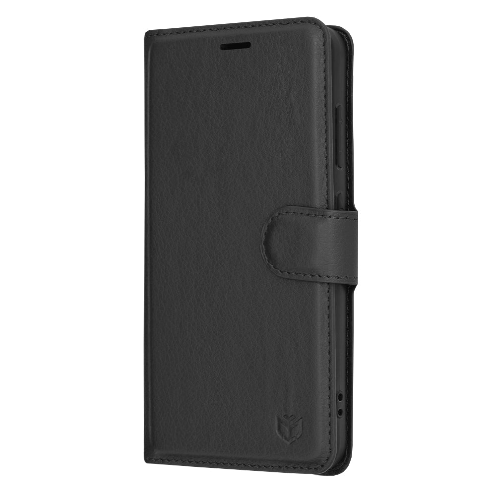 Funda para Samsung Galaxy S24 S921, Techsuit, Leather Folio, Negra