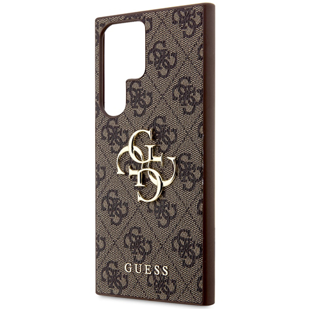 Funda para Samsung Galaxy S24 Ultra S928, Guess, 4G Big Logo, Marrón